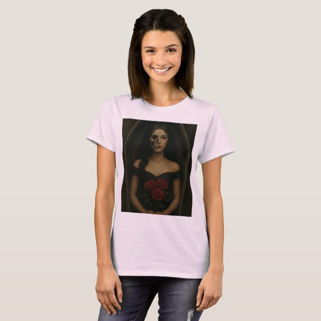T-shirt belle femme morte (Devant entier)