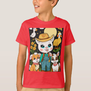 T-shirt Belle ferme Animaux Style Sticker