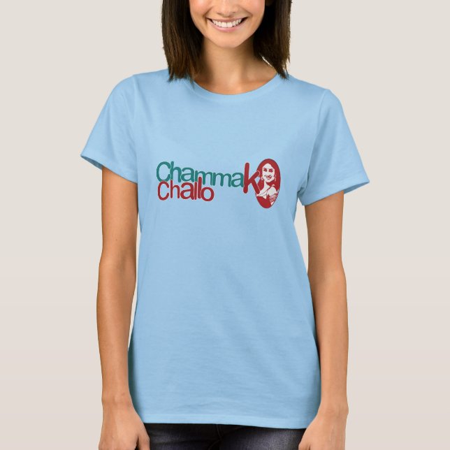T-shirt Belle fille de Chammak Challo dans le Hindi (Devant)