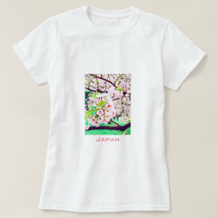 T-shirt Belle fleur de cerisier rose Voyage au Japon