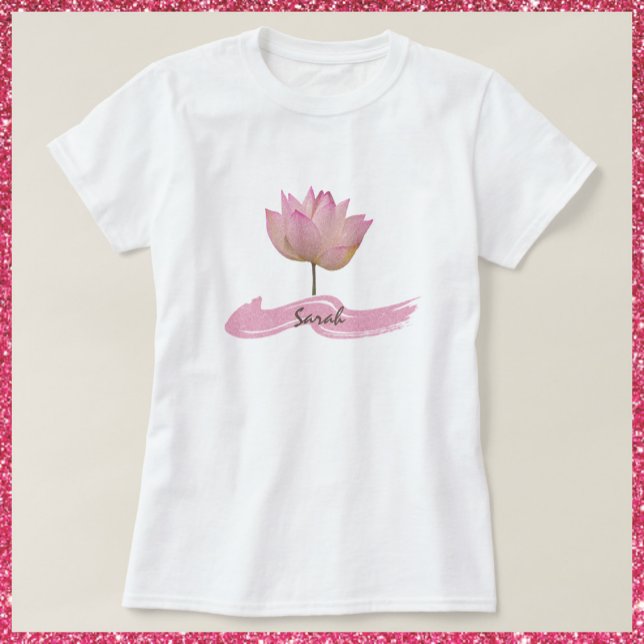 T-shirt Belle Fleur de Lotus Rose (Créateur téléchargé)