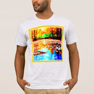 T-shirt Belle Forêt Orange De Couleur Claire. Commandez dè