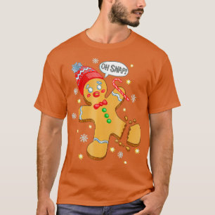 T-shirt Belle Gingerbread Homme Oh Snap Funny Christmas Ca