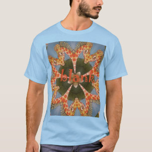 T-shirt Belle Giraffe colorée extraordinaire africaine vie