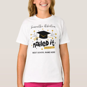 T-shirt Belle Grad 2023 L'A Cloué Graduation Personnalisée