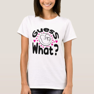 T-shirt Belle grossesse faire-part mot art