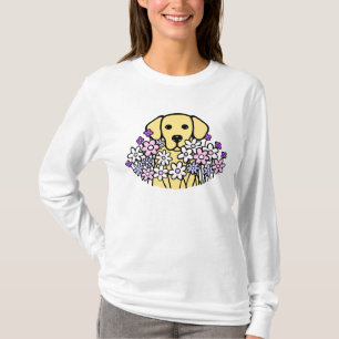 T-shirt Belle illustration 2 de Labrador de jaune d'âme