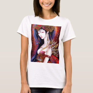 T-shirt Belle Japonaise fille Imaginaire gothique Triptyqu