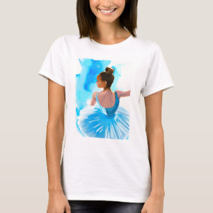 T-shirt Belle jeune Ballerina en bleu