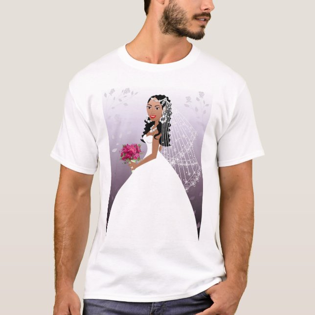 T-shirt Belle jeune mariée (Devant)