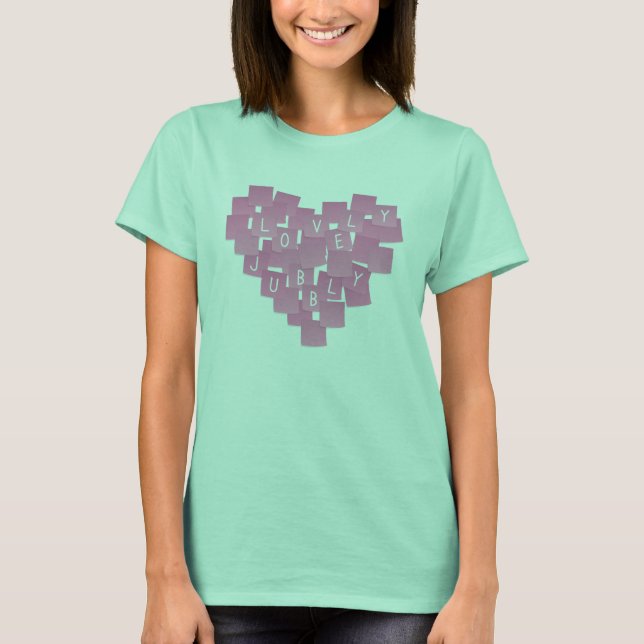 T-shirt Belle Jubbly Stick Notes T Chemise (Devant)