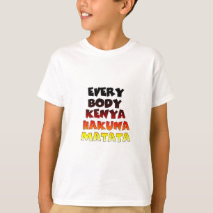 T-shirt Belle Kenya Colorful Extraordinaire Texte Concepti