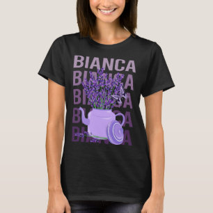 T-shirt Belle Lavande - Nom Bianca