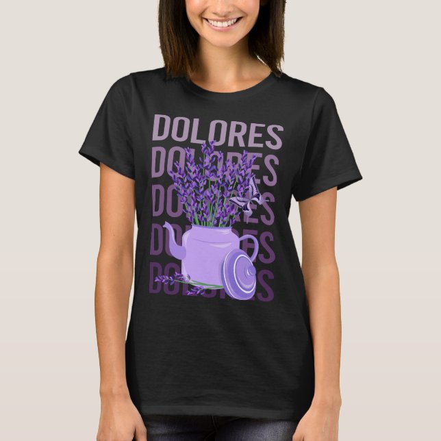 T-shirt Belle Lavande - Nom Dolores (Devant)