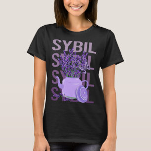 T-shirt Belle Lavande - Nom Sybil