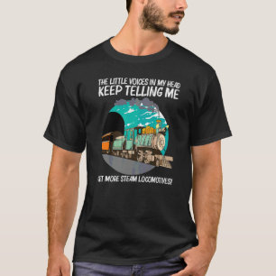 T-shirt Belle locomotive à vapeur pour hommes femmes train