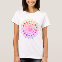Belle Mandala Flower coloré Ombre Design