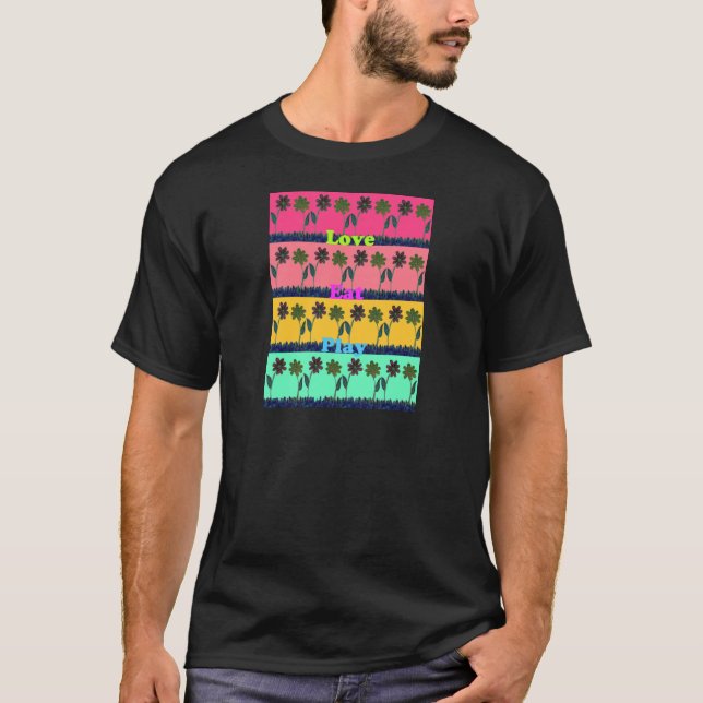 T-shirt Belle Manger Jouer couleurs.png (Devant)