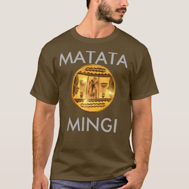 T-shirt Belle Masculine urbaine Dernière Hakuna Matata (Devant)