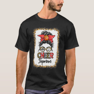 T-shirt Belle-mère de cheer pom-pom blanchie Cheerleading