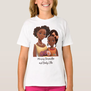 T-shirt Belle mère et fille noire (22)