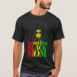 T-shirt Belle Mère Noire Melanin Vêtements Afro Noir Son