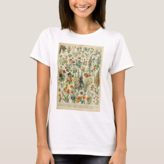 T-shirt Belle Millot Fleur Illistration Imprimer