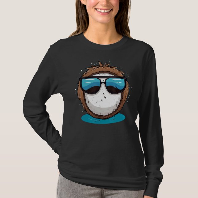 T-shirt Belle noix de coco pour les amateurs de coco et de (Devant)