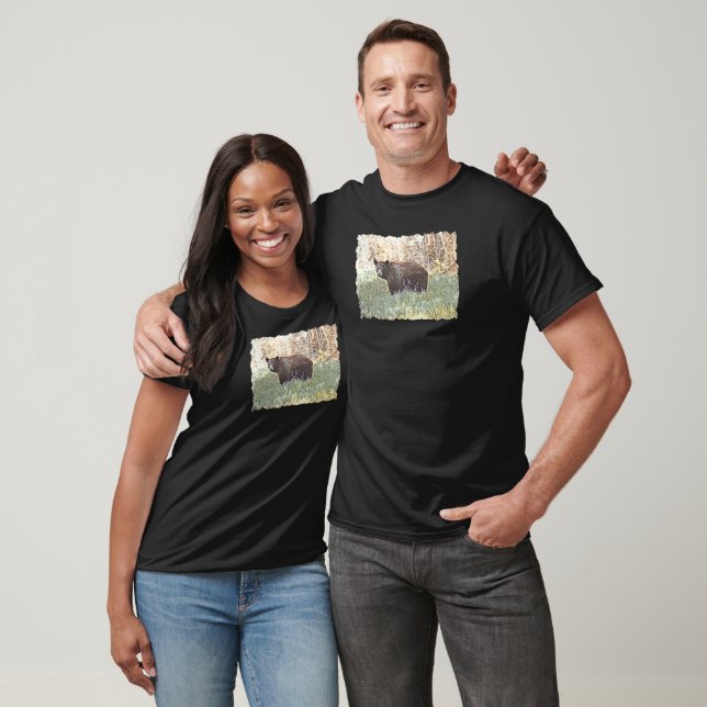 T-shirt Belle Ours Noir (Unisexe)