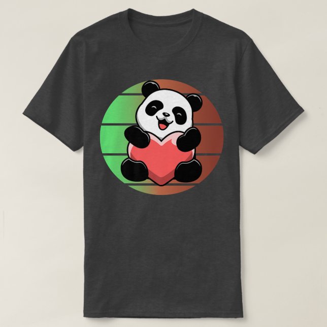 T-shirt Belle Panda Bear Sunset Premium 1236 (Design devant)