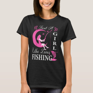 T-shirt Belle Pêche Pour Les Femmes Filles Pêcheur Enfants