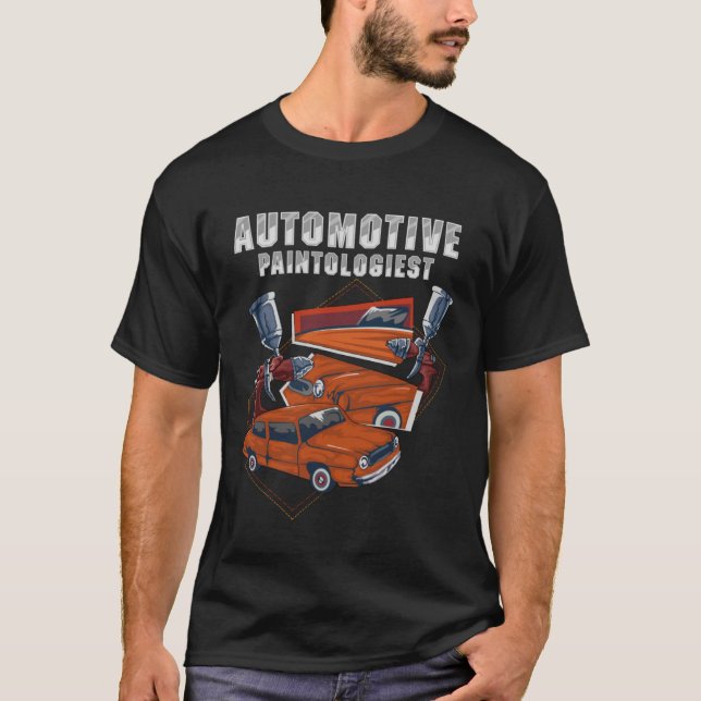 T-shirt Belle peinture de voiture Spray Auto Spray voiture (Devant)