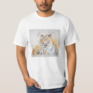 T-shirt Belle peinture sur tigre du Bengale