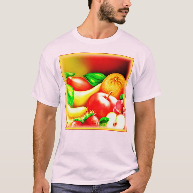 T-shirt Belle Peinture Tropicale De Fruits. Commandez dès  (Devant)