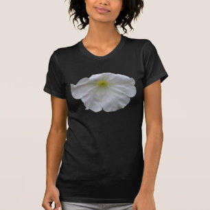 T-shirt Belle Pétunia Blanche Dames T Chemise