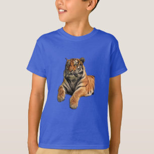 T-shirt Belle photo Tigre du Bengale Visage et pattes