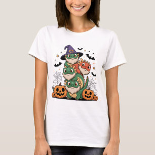 T-shirt Belle pile de dragons hérités Halloween