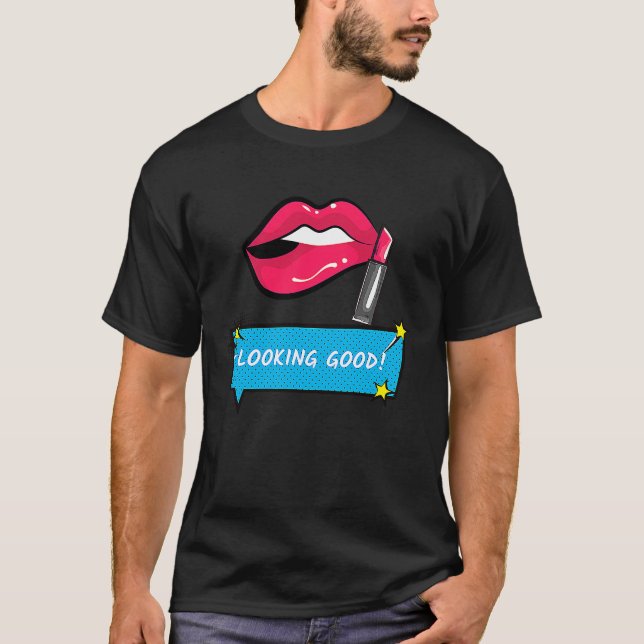 T-shirt Belle Pop Retro Vintage Artistic Pr (Devant)