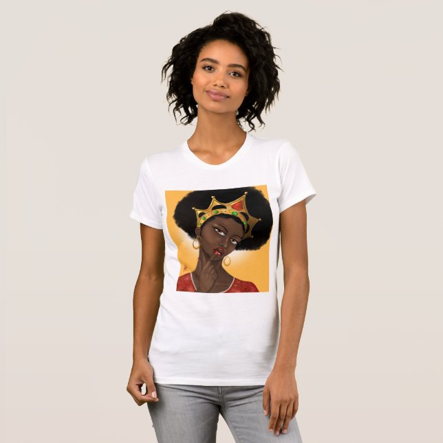 T-shirt Belle Reine noire (Devant entier)