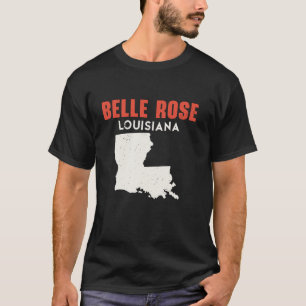 T-shirt Belle Rose Louisiana USA State America Travel Loui
