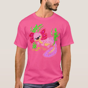 T-shirt Belle Salamandre Axolotl de natation