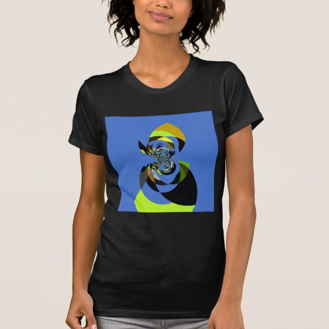 T-shirt Belle silhouette féminine colorée illustrations (Devant)