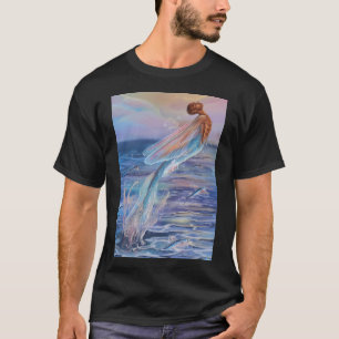 T-shirt Belle sirène homme mermaid poisson volant