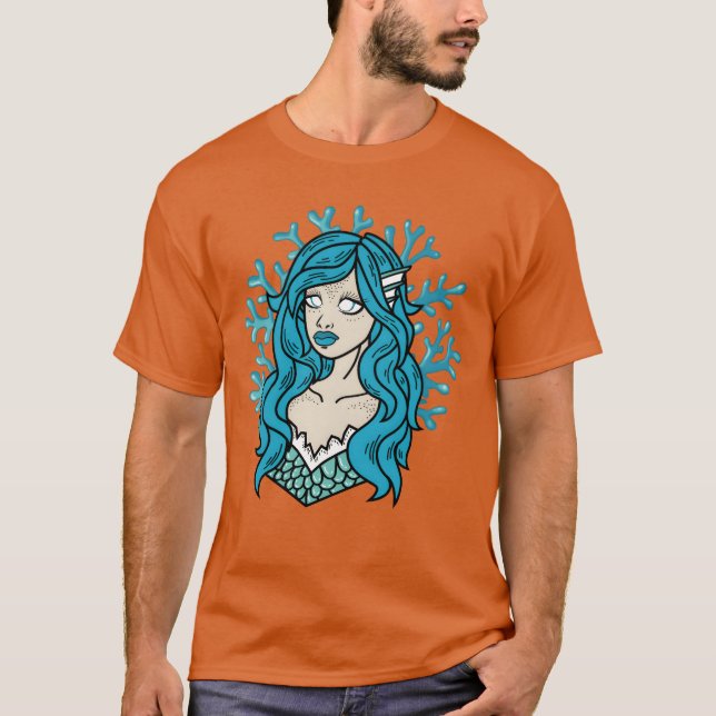 T-shirt Belle Sirène Imaginaire Créature Lover Fille cadea (Devant)