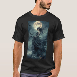 T-shirt Belle Sorcière Imaginaire gothique Vampire Lune 1