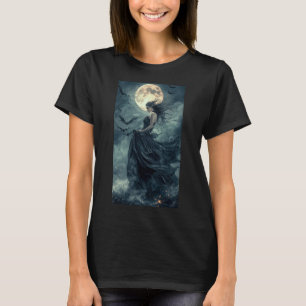 T-shirt Belle Sorcière Imaginaire gothique Vampire Lune 1