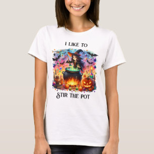T-shirt Belle Sorcière Stirring Cauldron