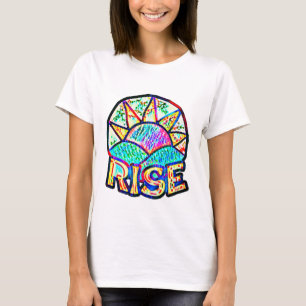 T-shirt Belle Sun Rise ~ Graphique de message d'applicatio