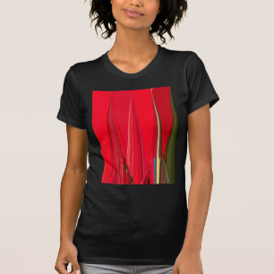 T-shirt Belle texture rouge Couleur Art Abstrait