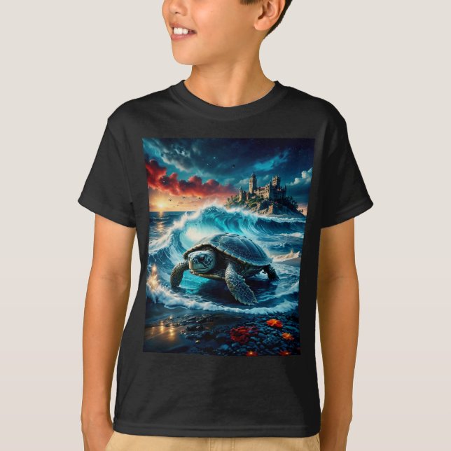 T-shirt Belle Tortue aux couleurs (Devant)